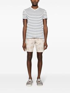 Majestic Filatures striped V-neck T-shirt - Wit