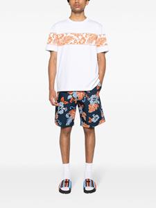 Maison Kitsuné T-shirt met bloemenprint - Wit