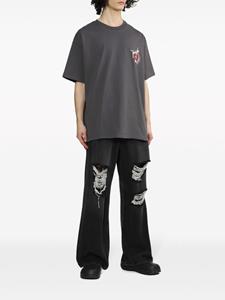 FIVE CM Katoenen T-shirt met print - Grijs