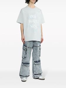 FIVE CM T-shirt met tekst - Grijs