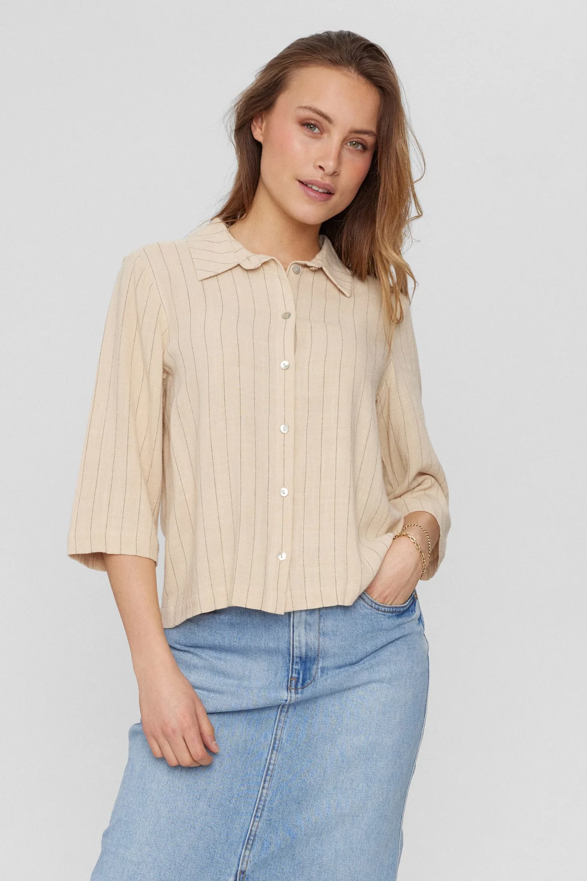 Nümph Numph numayann shirt 7078 sesame melange