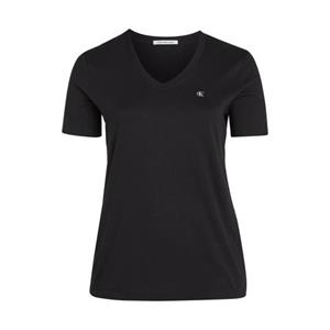 Calvin Klein Jeans Plus T-Shirt "PLUS CK EMBRO BADGE V-NECK TEE", Große Größen