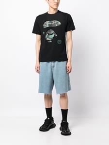 BAPE BLACK *A BATHING APE T-shirt met logoprint - Zwart