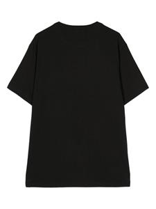 Maharishi Tiger-embroidered organic cotton T-shirt - Zwart