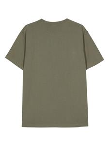 Maharishi Tiger-embroidered cotton T-shirt - Groen