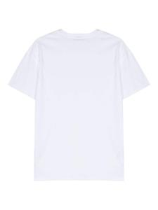 ASPESI rubberised-logo cotton T-shirt - Wit