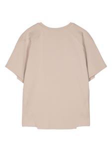 HELIOT EMIL inside-out detailing crew-neck T-shirt - Beige