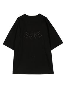 Juun.J embroidered-detail cotton T-shirt - Zwart
