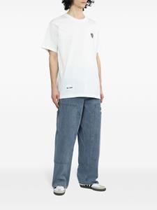 Izzue shark-print cotton T-shirt - Wit
