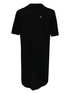 Boris Bidjan Saberi raw-cut edge cotton T-shirt - Zwart