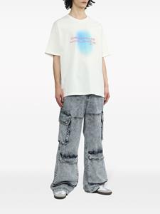 FIVE CM T-shirt met geborduurde tekst - Wit