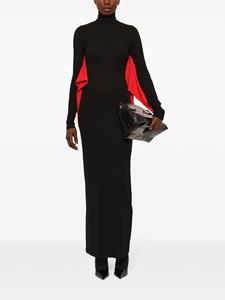Ferragamo Maxi-jurk met vleermuismouwen - Zwart