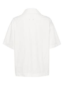 STUDIO TOMBOY panelled short-sleeve shirt - Wit