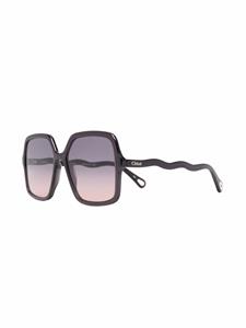 Chloé Eyewear Zonnebril met vierkant montuur - Grijs