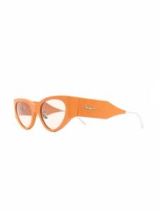 Ferragamo Zonnebril met cat-eye montuur - Oranje