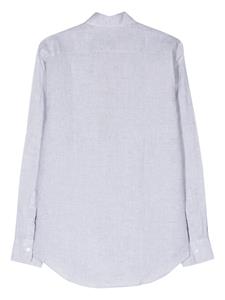 Canali long-sleeve linen shirt - Grijs