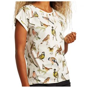 DEDICATED - Women's T-Shirt Visby Autumn Birds - T-shirt, beige