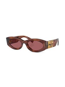Miu Miu Eyewear Zonnebril met piloten montuur - Bruin