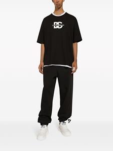 Dolce & Gabbana T-shirt met logoprint - Zwart