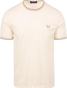 Fred Perry Twin Tipped Ringer T-Shirt, Ecru