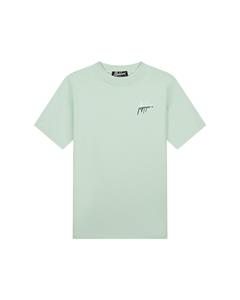 Malelions Men  Split T-Shirt | Light Green/Black