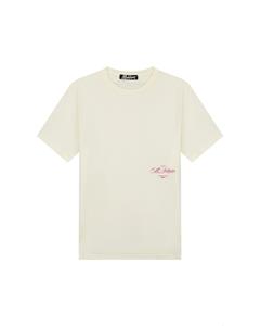 Malelions Men Resort T-Shirt | OffWhite / HotPink