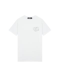Malelions Men Serenity T-Shirt | White/Taupe