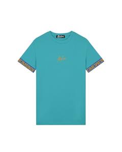 Malelions Men Venetian T-Shirt - Aqua Blue/Gold