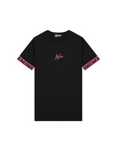 Malelions Men Venetian T-Shirt - Black/Hot Pink