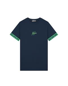 Malelions Men Venetian T-Shirt - Navy/Green