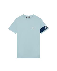 Malelions Men Captain T-Shirt - Light Blue/Navy