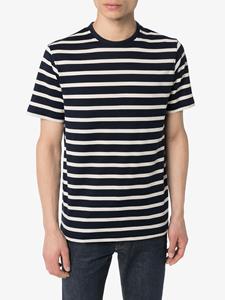 Sunspel Gestreept T-shirt - Blauw