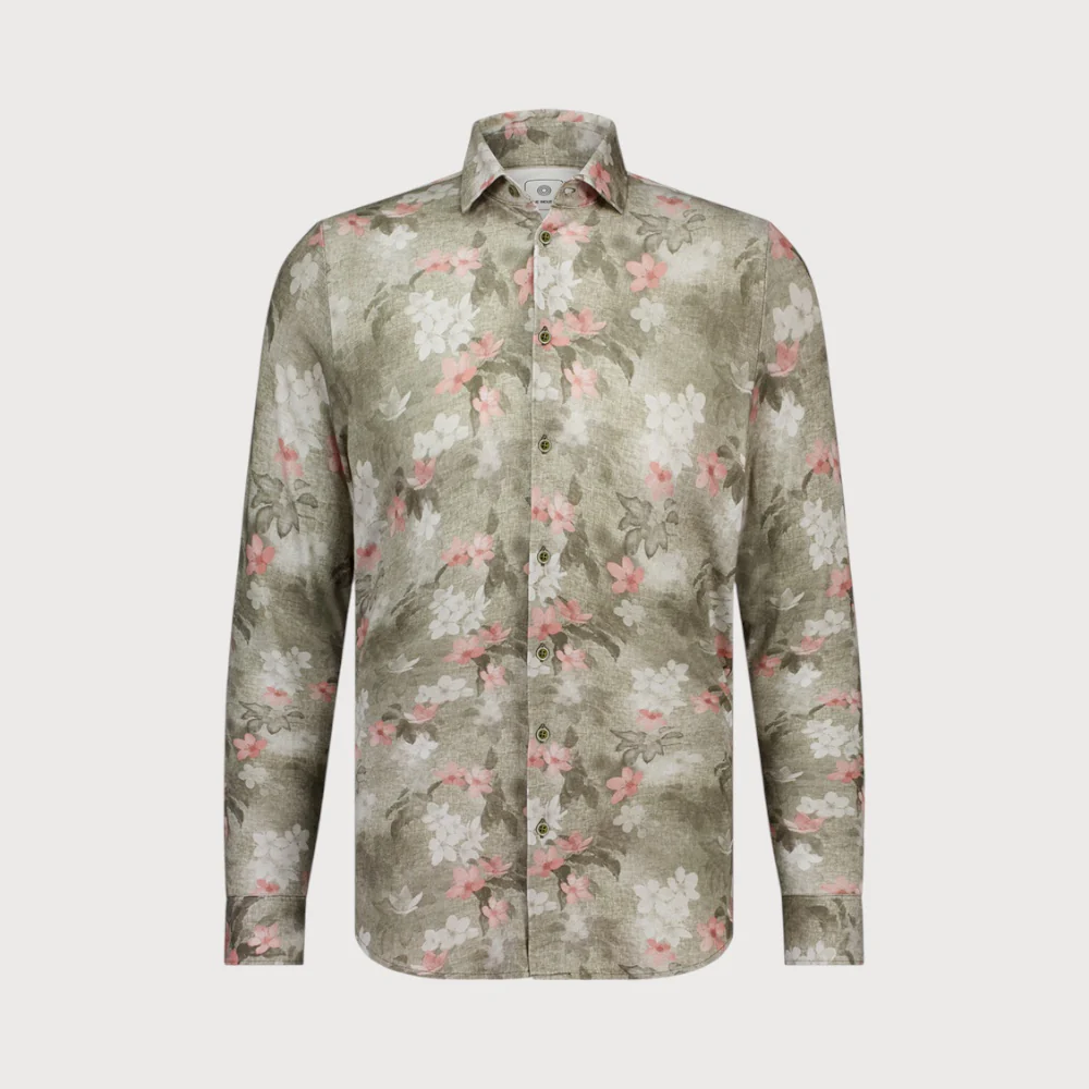Blue Industry All-over print jersey overhemd |