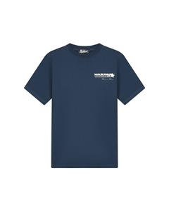 Malelions Men Hotel T-Shirt - Navy/White