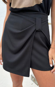 Jurkjes Wrap Detail Skort Sammie Zwart