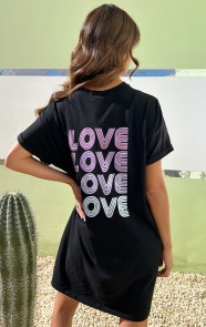 Jurkjes Love T-Shirt Dress Loosefit Maisie