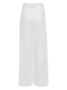 Forte Forte wide-leg seam-detailing trousers - Wit