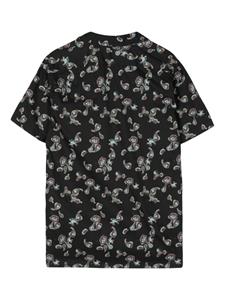 PS Paul Smith graphic-print organic cotton shirt - Zwart