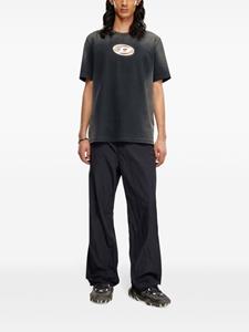 Diesel Oval D cut-out T-shirt - Zwart