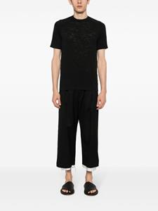 Transit slub-texture T-shirt - Zwart