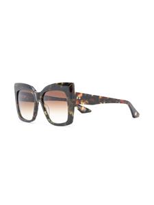 Dita Eyewear Zonnebril met vierkant montuur - Bruin