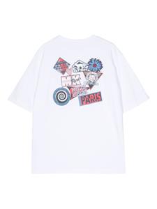 Maison Kitsuné Katoenen T-shirt met print - Wit