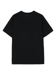 Comme des Garçons Homme Plus leaf-appliqué crew-neck T-shirt - Zwart