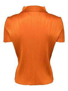 Pleats Please Issey Miyake Monthly Colors April top - Oranje