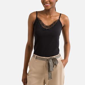Top met bandjes en kant, model 'INGE'