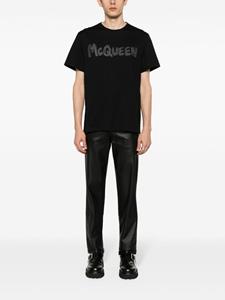 Alexander McQueen logo-print cotton T-shirt - Zwart