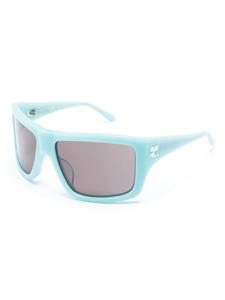 Courrèges Zonnebril met vierkant montuur - Blauw