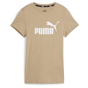 Puma Essentials Logo dames T-shirt beige