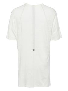 Isaac Sellam Experience zip-detailing linen T-shirt - Beige