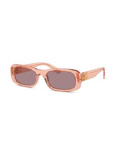 Miu Miu Eyewear Zonnebril met rechthoekig montuur - Roze